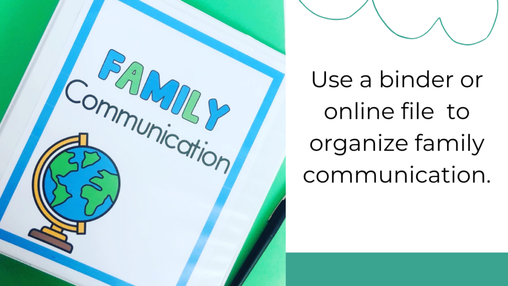 family communication binder