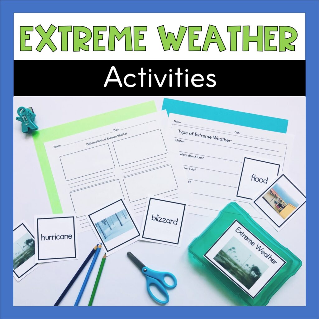 photo of TPT resource that can help with ways to differentiate instruction related to extreme weather content