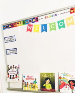ESL must haves- books and a whiteboard