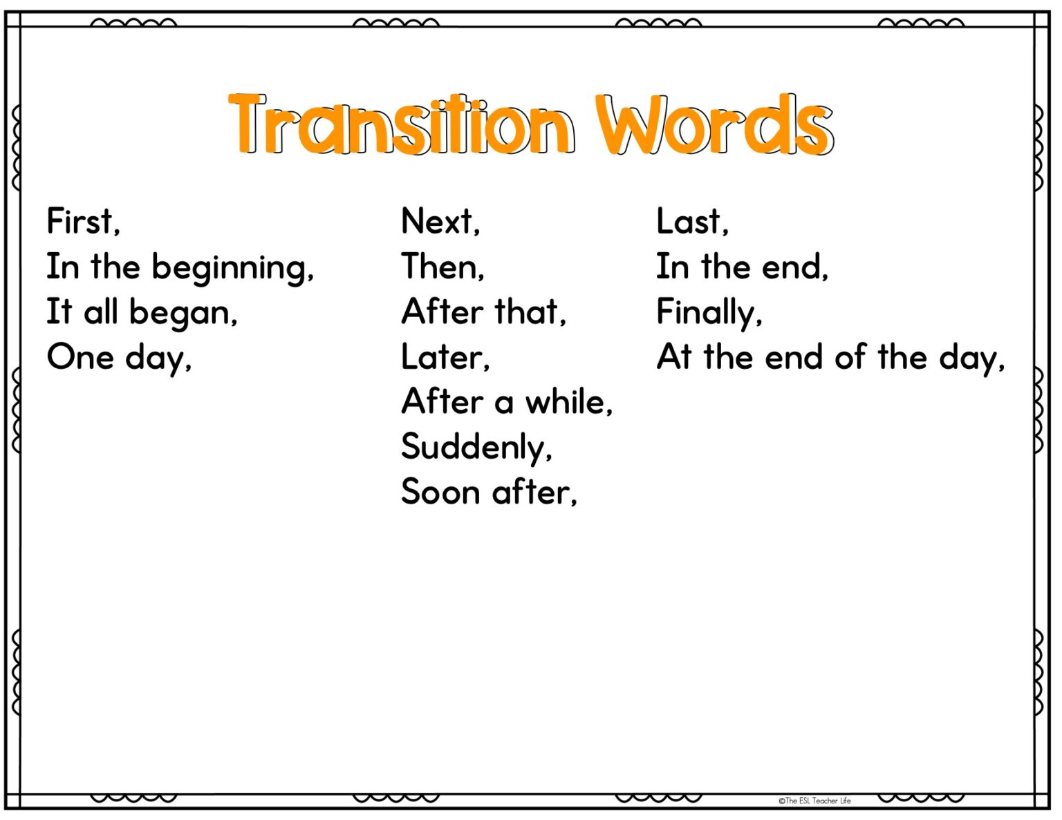 ESL Writing Activities - The ESL Teacher Life