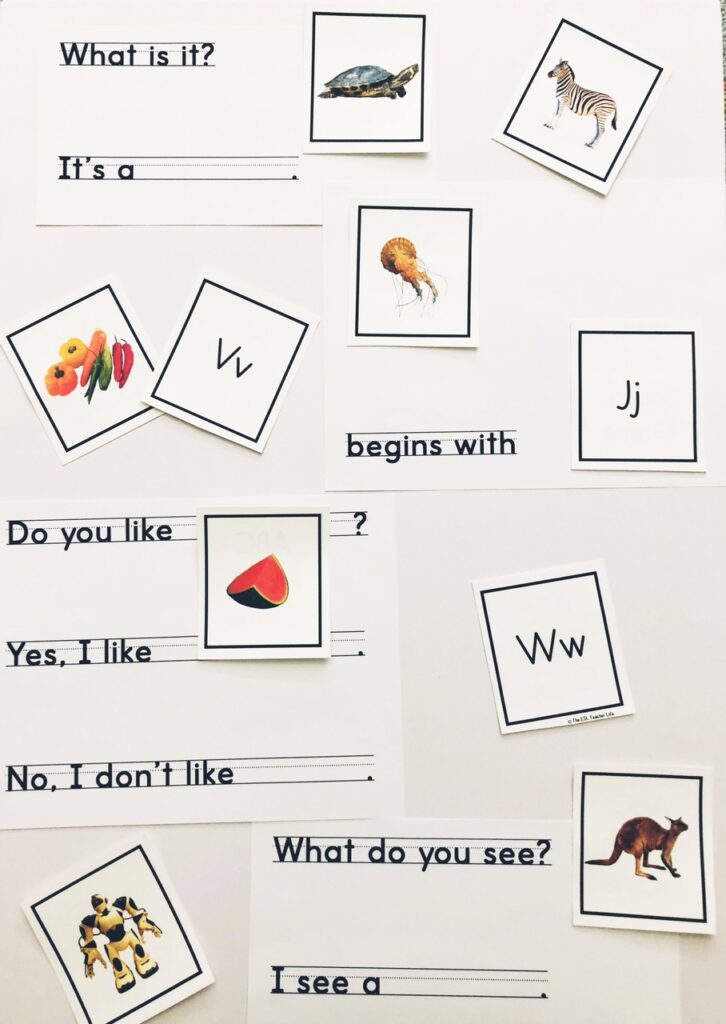 photo cards of everyday images to teach beginning sounds to ELLs