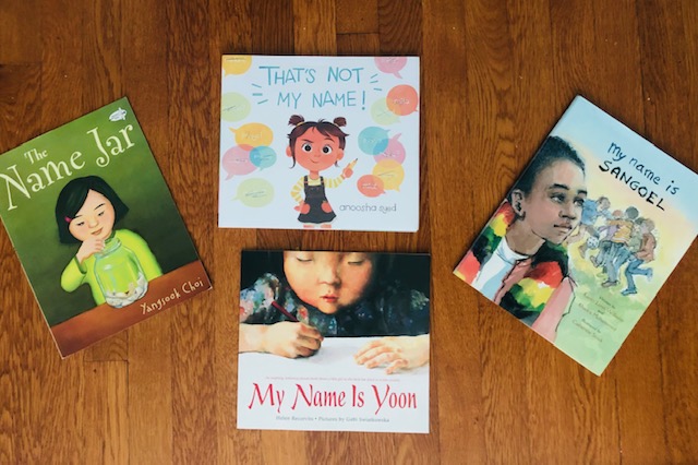 4 books for elementary students with the topic of the importance of names, the 3rd of 4 activities for the ESL classroom