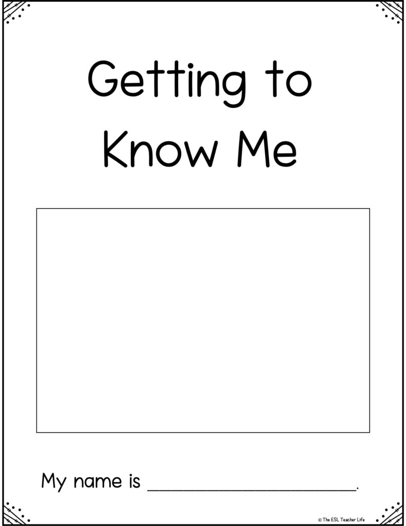 cover page of writing printable