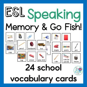 school vocabulary games for ESL