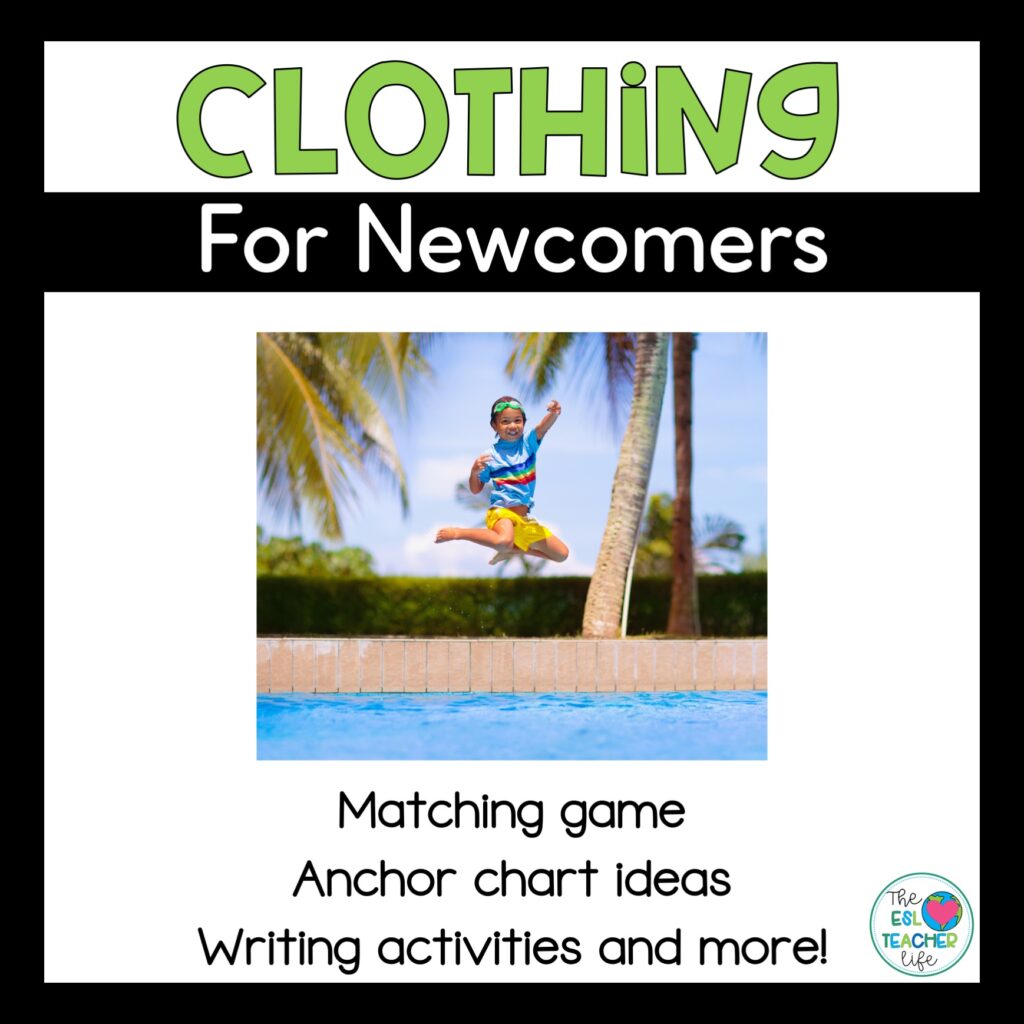 cover of ESL Newcomer Activities Clothing resource