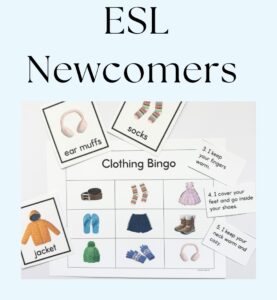 esl newcomers clothing unit
