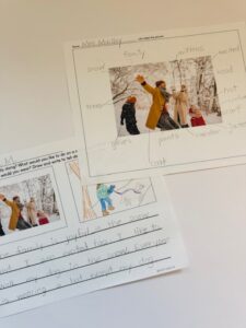 ESL newcomer labeling and writing