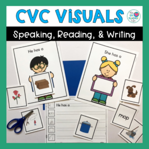 CVC Words in the ESL classroom visuals on TPT