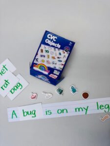 CVC magnets used to make sentences