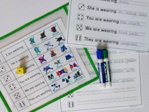 easy ESL sub plans idea- roll and speak game